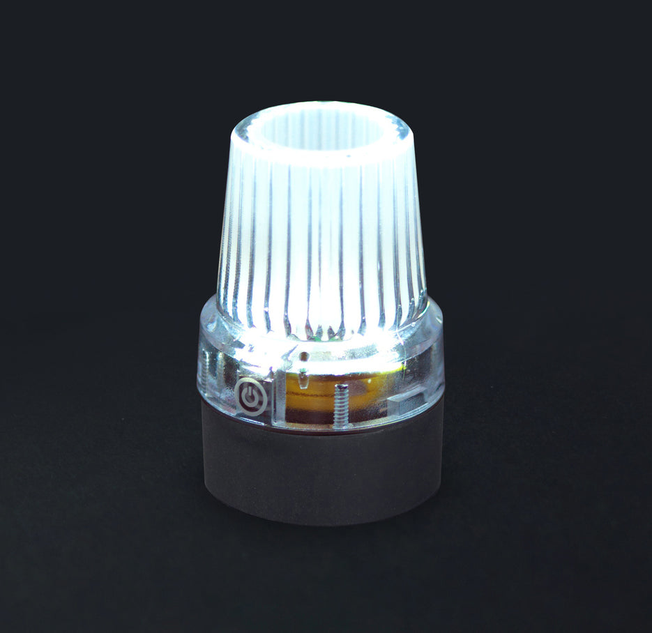 Flashing Cane Tips - White